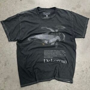 Back to the Future black DeLorean movie T-shirt Size Medium